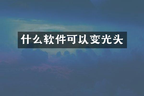 什么软件可以变光头