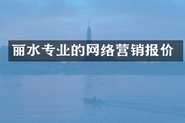 丽水专业的网络营销报价