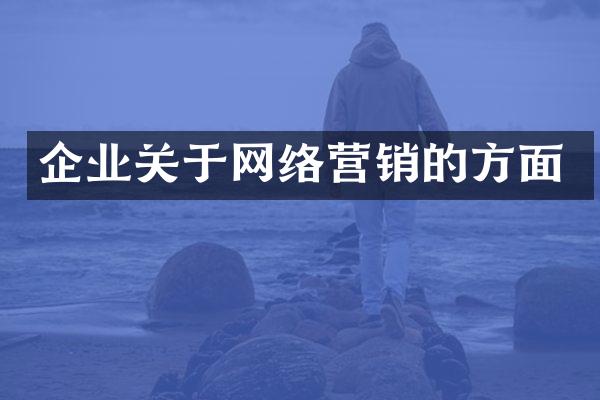 企业关于网络营销的方面