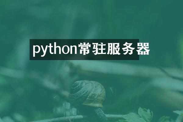 python常驻服务器