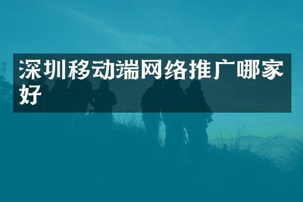 深圳移动端网络推广哪家好