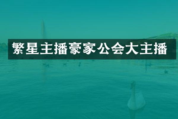 繁星主播豪家公会大主播