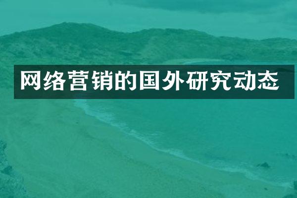 网络营销的国外研究动态