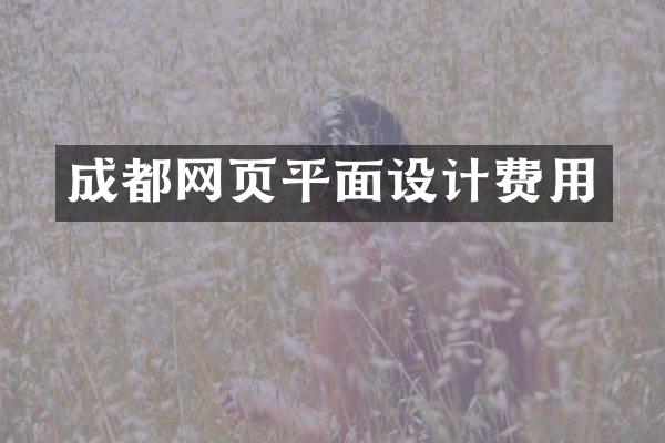 成都网页平面设计费用