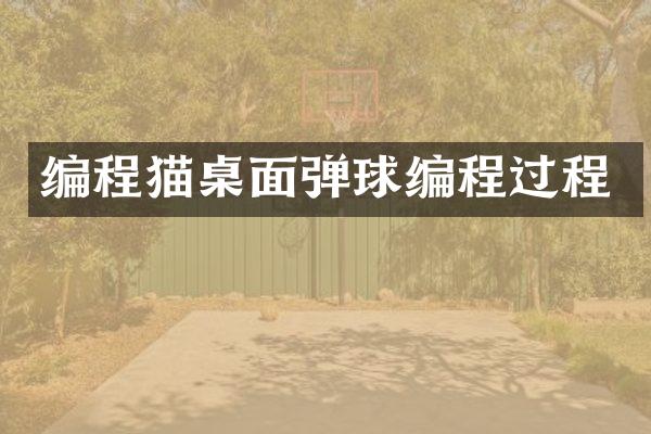 编程猫桌面弹球编程过程