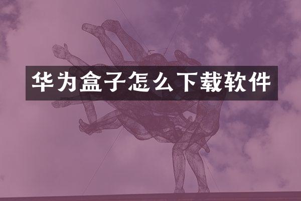 华为盒子怎么下载软件