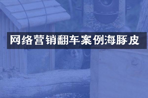 网络营销翻车案例海豚皮