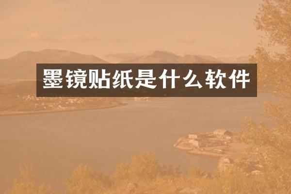墨镜贴纸是什么软件