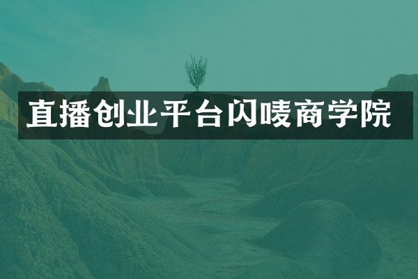 直播创业平台闪唛商学院