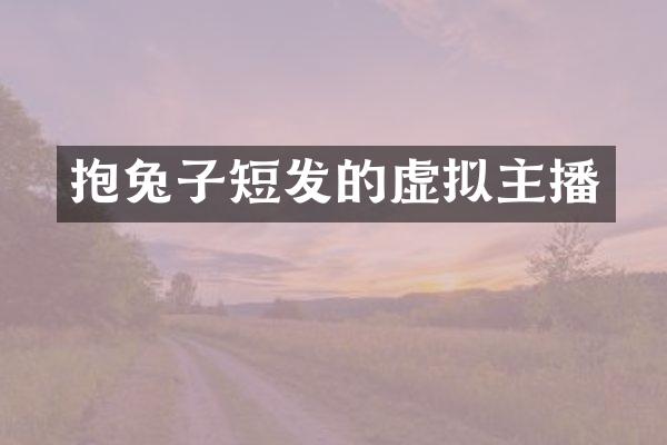 抱兔子短发的虚拟主播