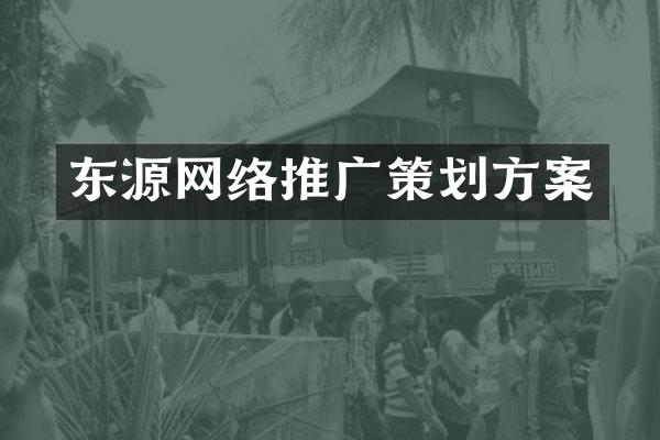 东源网络推广策划方案