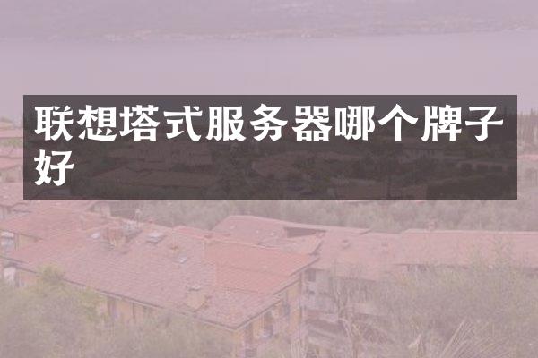 联想塔式服务器哪个牌子好