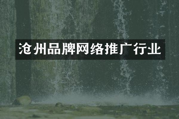 沧州品牌网络推广行业
