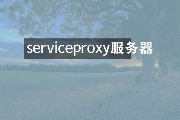 serviceproxy服务器