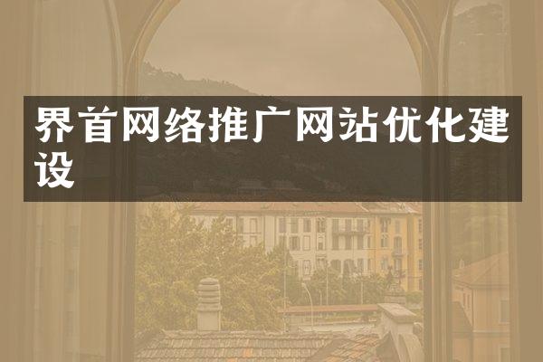 界首网络推广网站优化建设