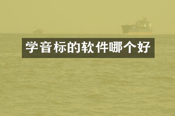 学音标的软件哪个好
