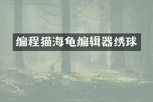 编程猫海龟编辑器绣球
