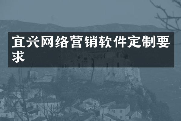 宜兴网络营销软件定制要求