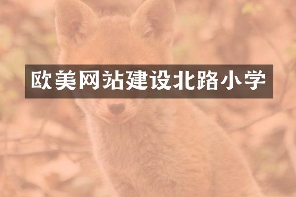 欧美网站建设北路小学