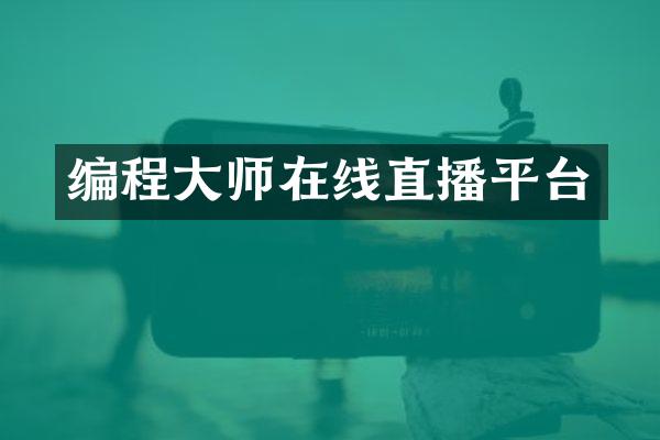 编程大师在线直播平台
