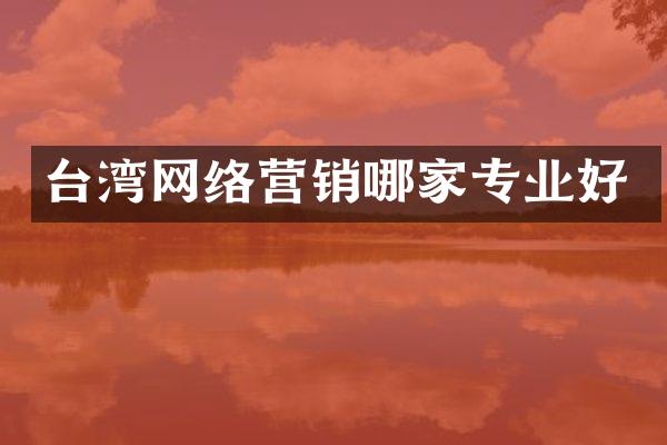 台湾网络营销哪家专业好