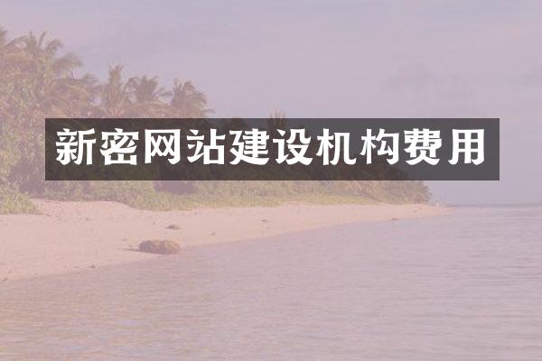 新密网站建设机构费用