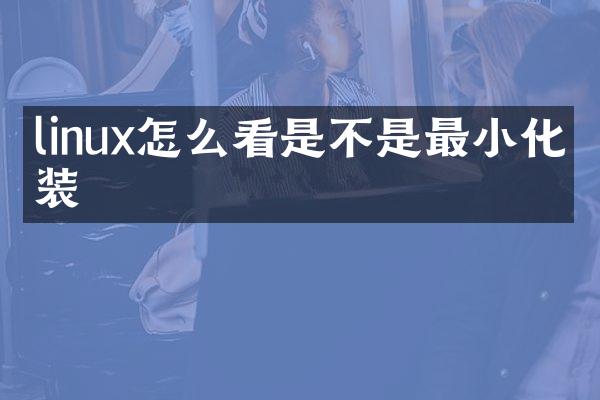 linux怎么看是不是最小化安装