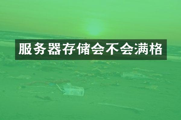 服务器存储会不会满格