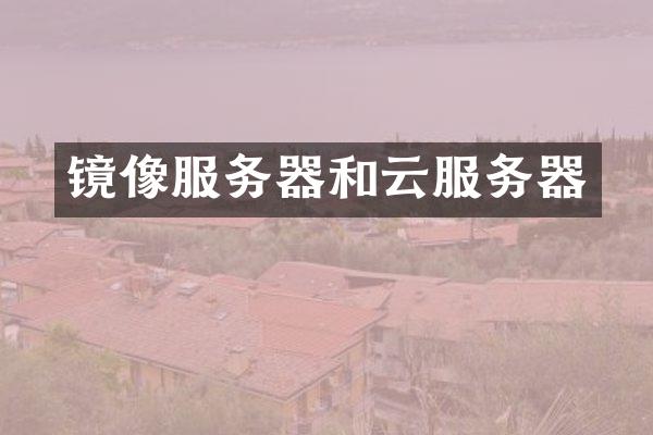 镜像服务器和云服务器