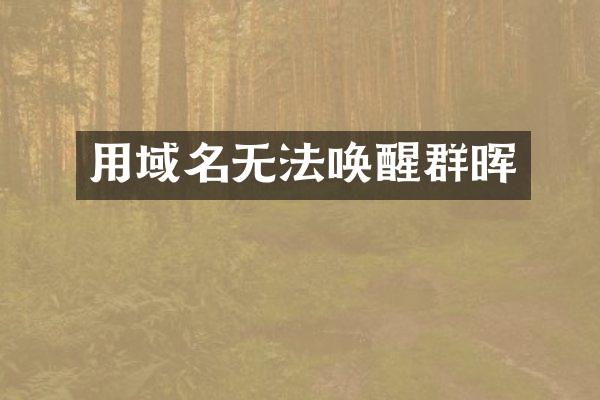 用域名无法唤醒群晖