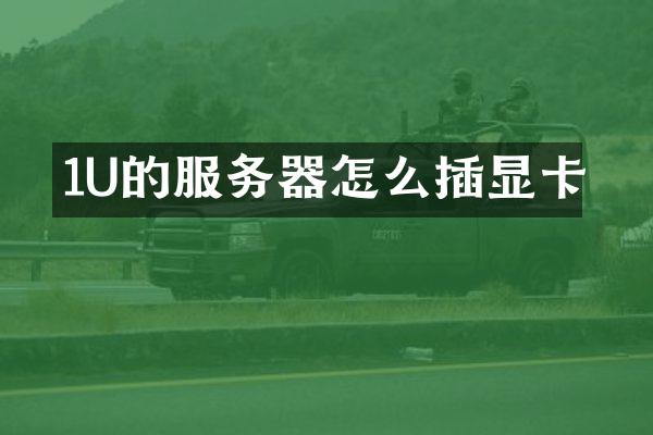 1U的服务器怎么插显卡