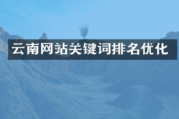 云南网站关键词排名优化