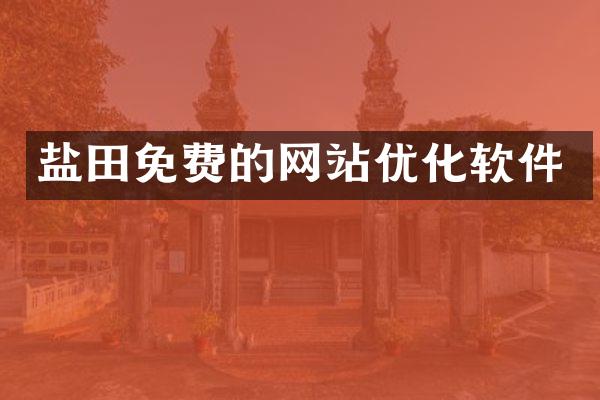 盐田免费的网站优化软件