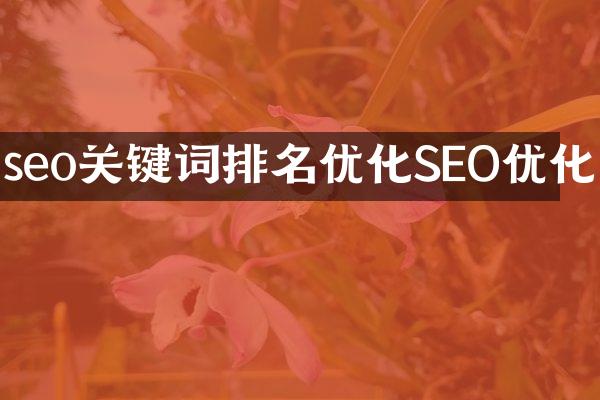 seo关键词排名优化SEO优化