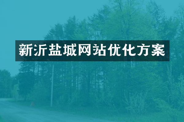 新沂盐城网站优化方案