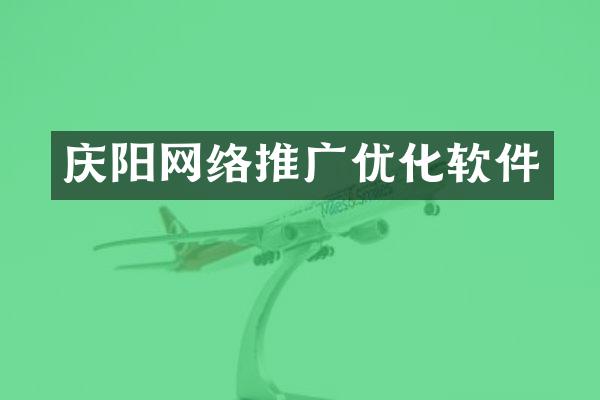 庆阳网络推广优化软件