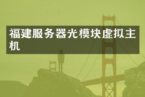 福建服务器光模块虚拟主机