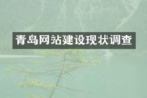 青岛网站建设现状调查
