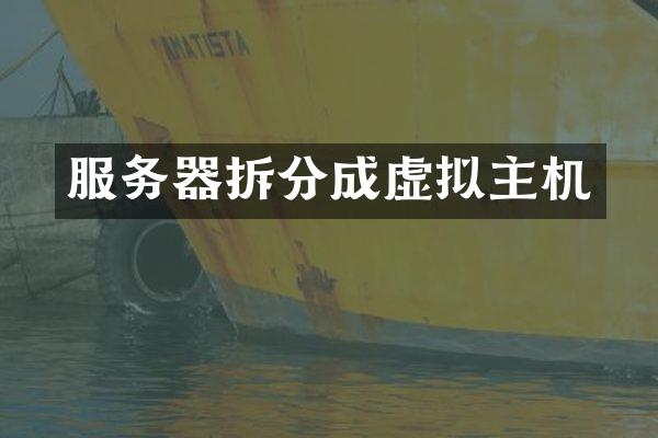 服务器拆分成虚拟主机