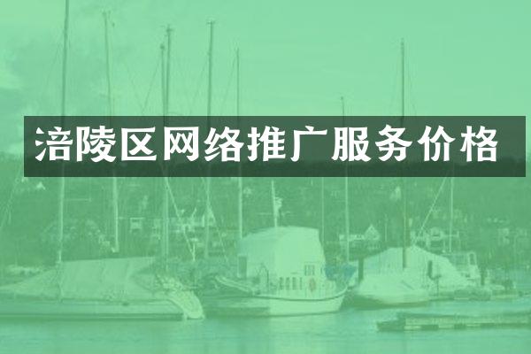 涪陵区网络推广服务价格