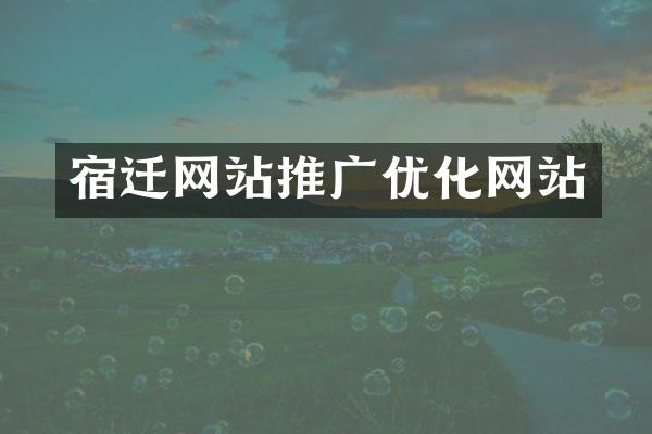 宿迁网站推广优化网站