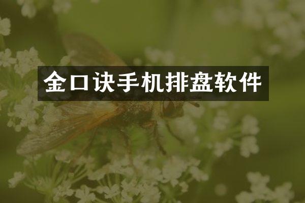 金口诀手机排盘软件