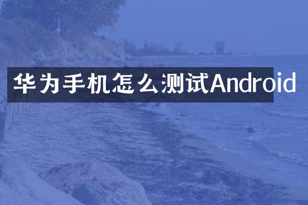 华为手机怎么测试Android