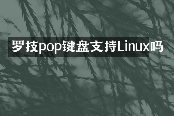罗技pop键盘支持Linux吗