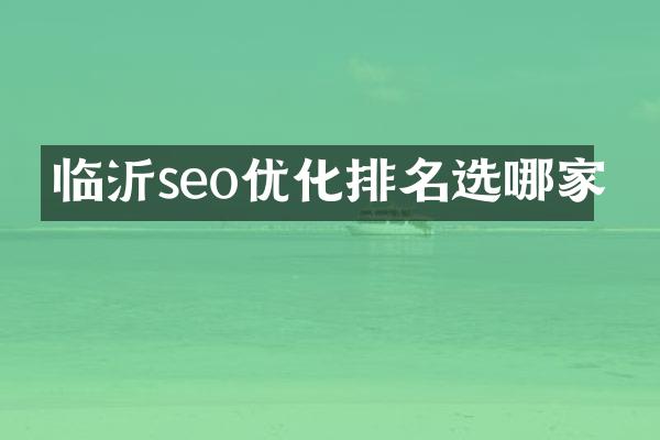 临沂seo优化排名选哪家