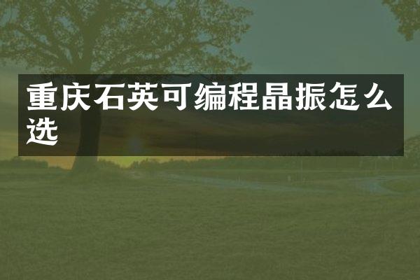 重庆石英可编程晶振怎么选