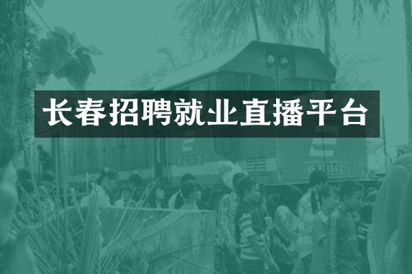 长春招聘就业直播平台