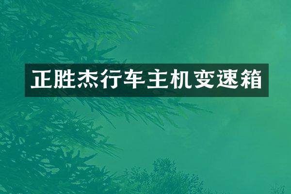 正胜杰行车主机变速箱