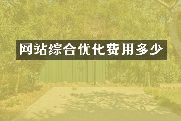 网站综合优化费用多少