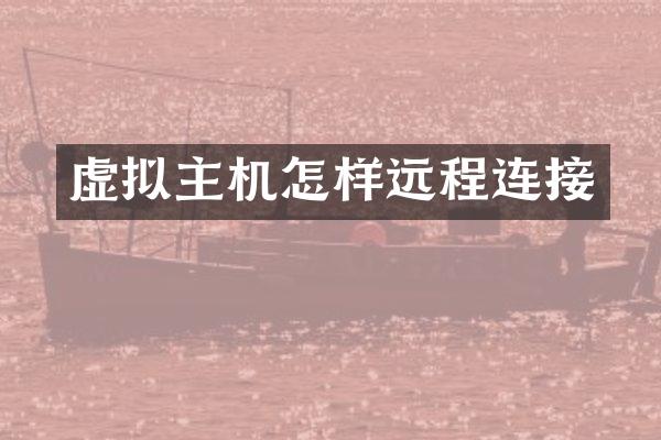 虚拟主机怎样远程连接